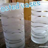Frosted vases