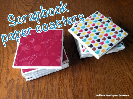 scrapbook paper coasters 6