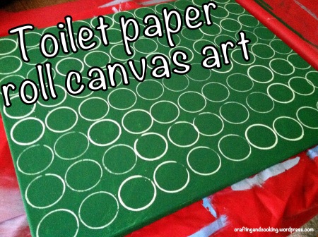 Toilet paper roll canvas art 5