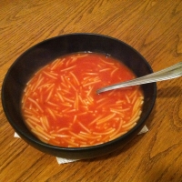 Tomato noodle soup