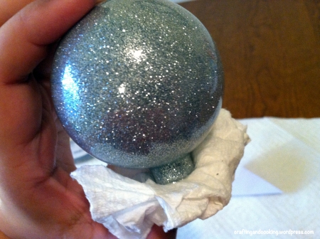 glitter on the inside ornament 10