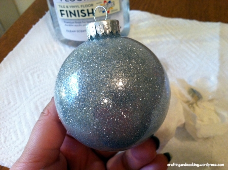 glitter on the inside ornament 11