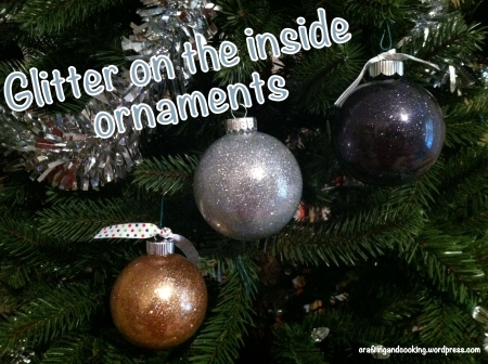 glitter on the inside ornament 13
