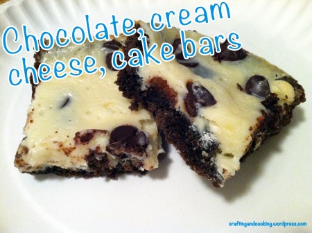 White and Dark Chocolate Cream Cheese Chocolate Cake Bars 8