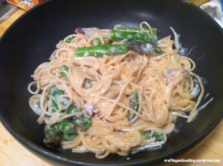 Prosciutto, Asparagus and Parmesan Spaghetti 5