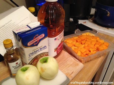 Butternut Squash and Apple Soup | craftingandcooking.wordpress.com